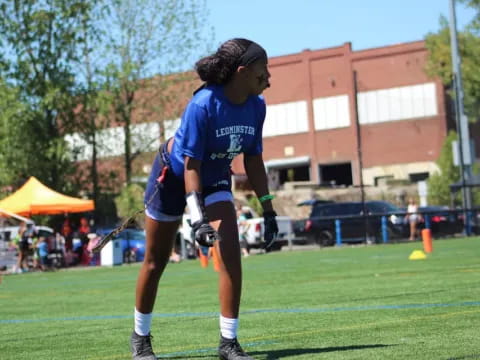 a person playing football