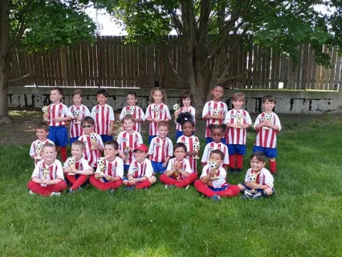 a group of children in uniform