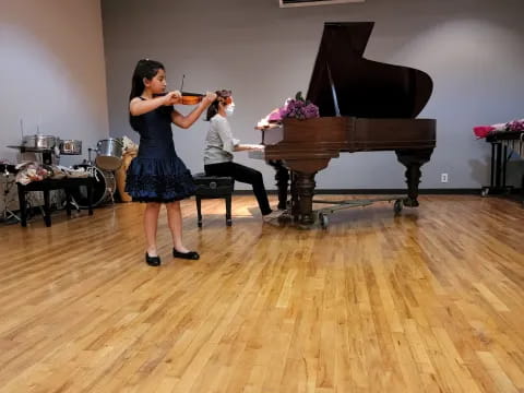 a person playing a piano