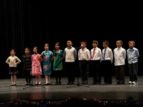 a group of people on a stage