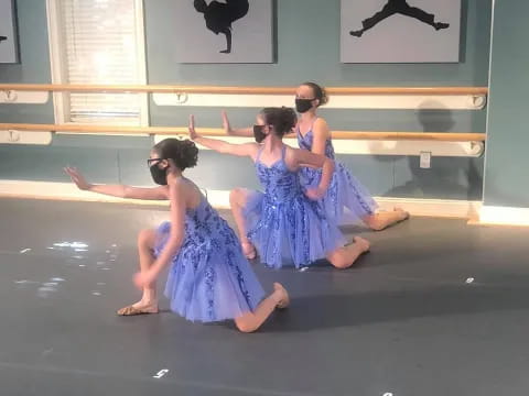 a group of women dancing