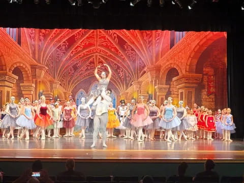a group of people on a stage