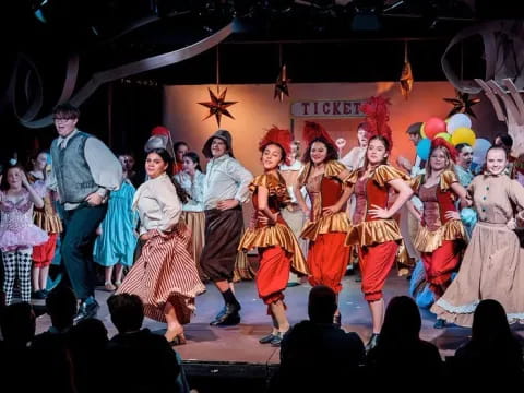 a group of people on a stage