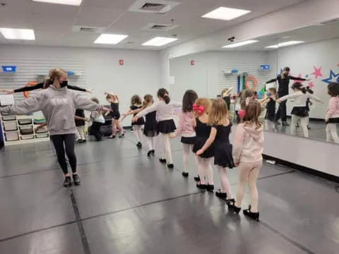 a group of people dancing