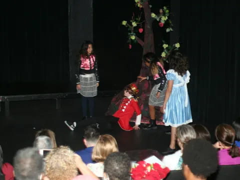 a group of people on a stage