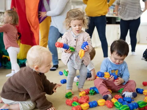 children playing with toys