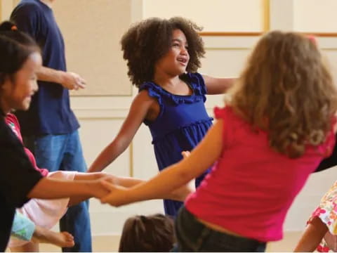 a group of people dancing