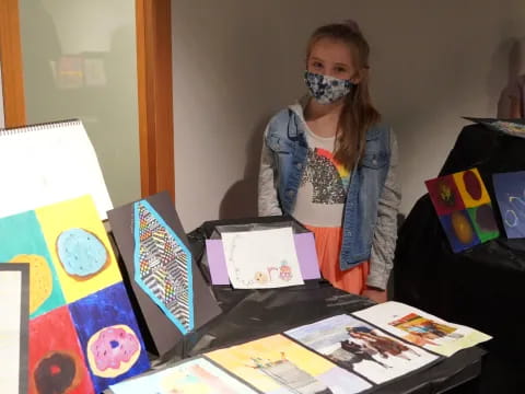 a person wearing a mask
