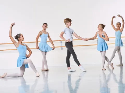 a group of people dancing