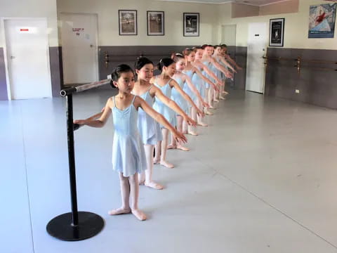 a group of girls dancing