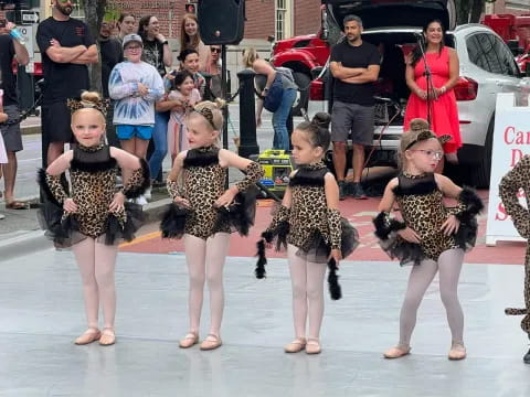 a group of girls dancing