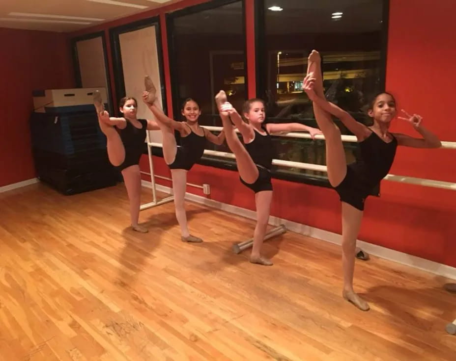 a group of women dancing