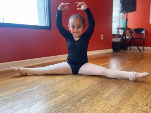 a woman doing yoga