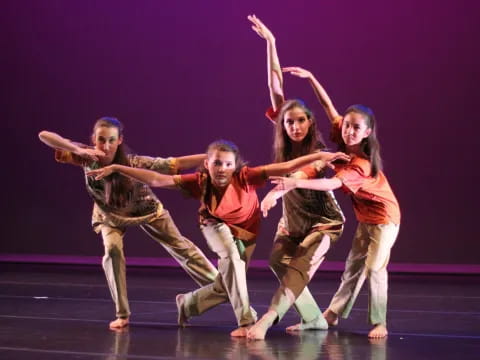 a group of people dancing