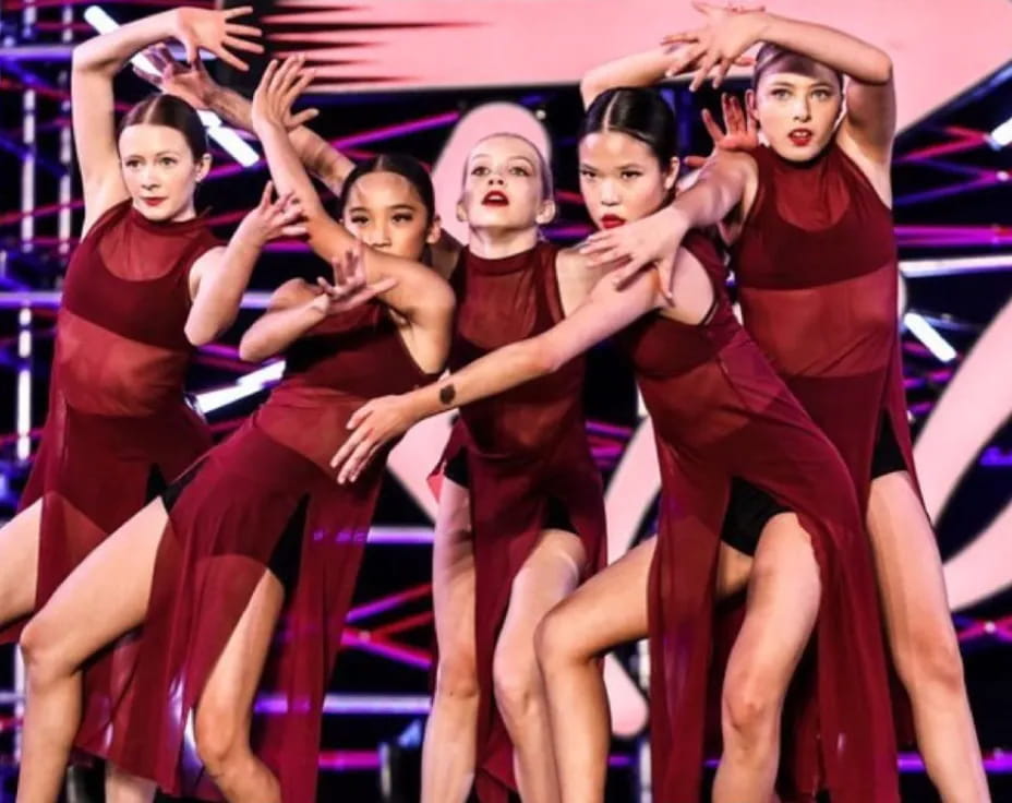 a group of women dancing
