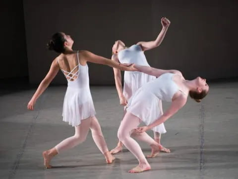 a group of people dancing