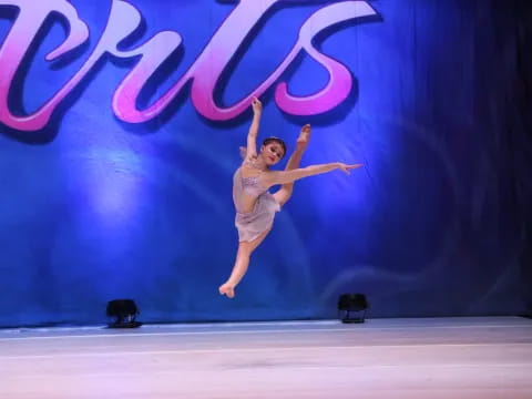 a person dancing on a stage