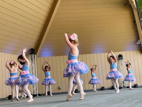 a group of girls in a room