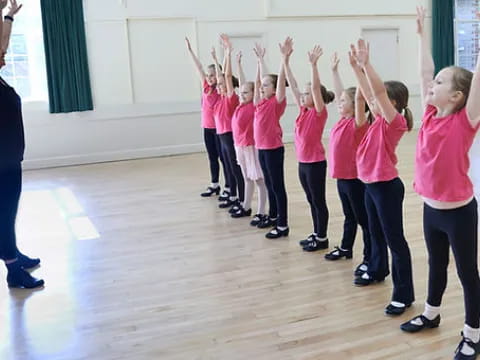 a group of children in a room