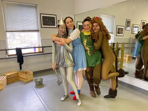 a group of women in clothing