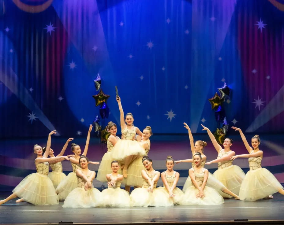 a group of people on a stage