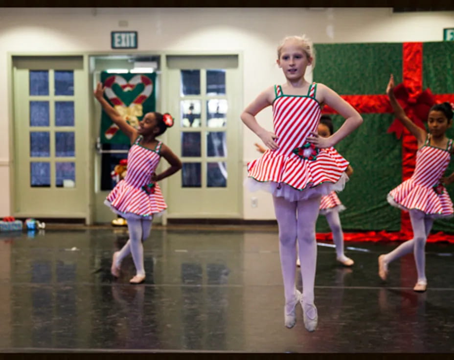 a group of girls dancing