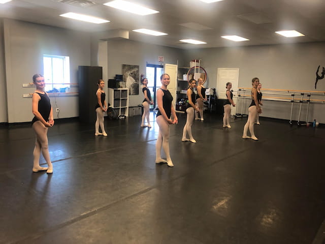 a group of people in a room