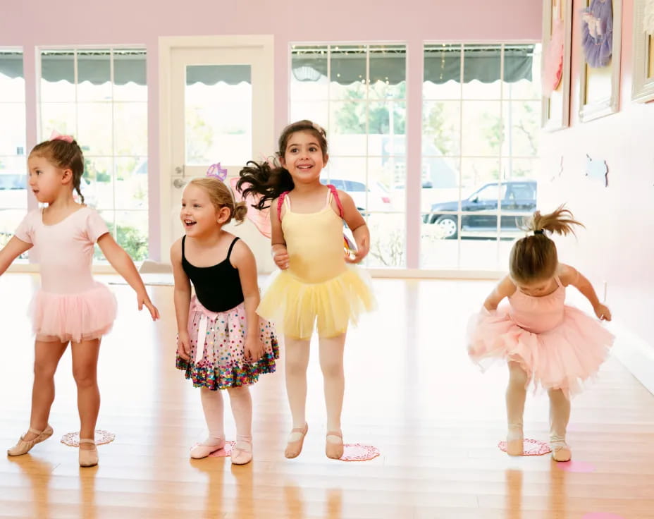 a group of girls dancing