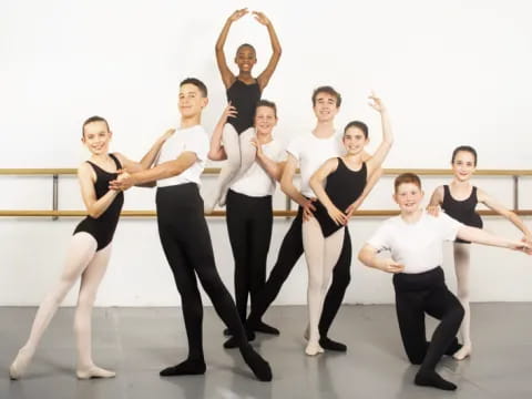 a group of people dancing