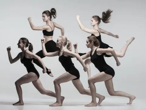 a group of women dancing
