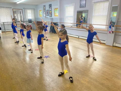 a group of children in a room