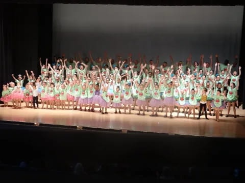 a group of people on a stage