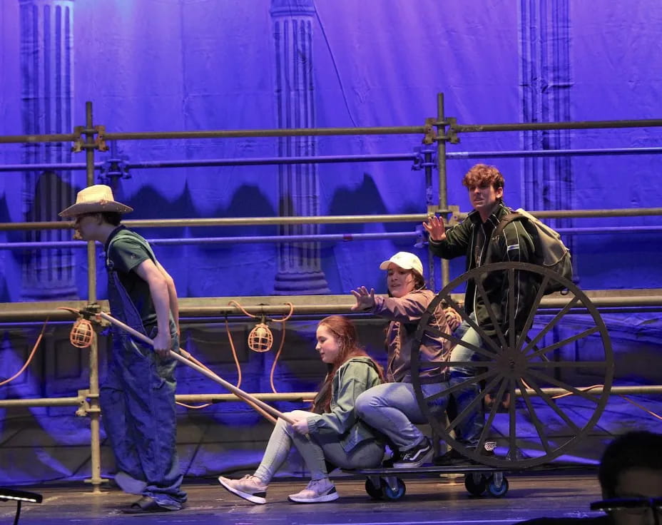a group of people on a stage