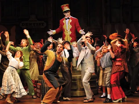 a group of people dancing