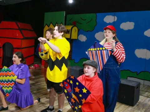 a group of children in clothing