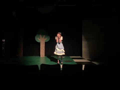 a person on a stage