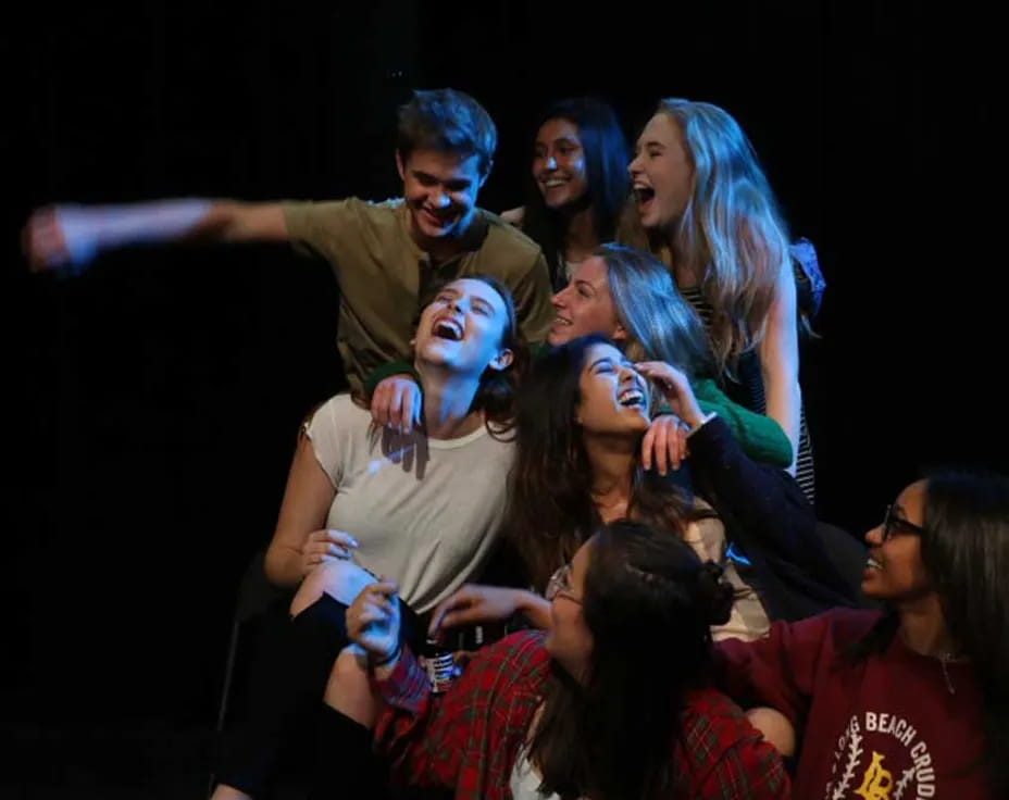 a group of people dancing