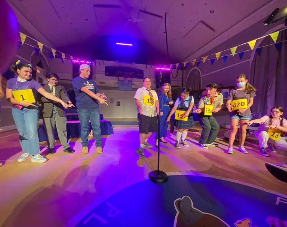 a group of people in a room