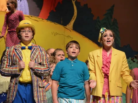a group of children in clothing