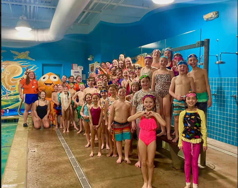 a group of people in a room