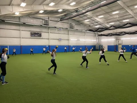 a group of people playing a sport