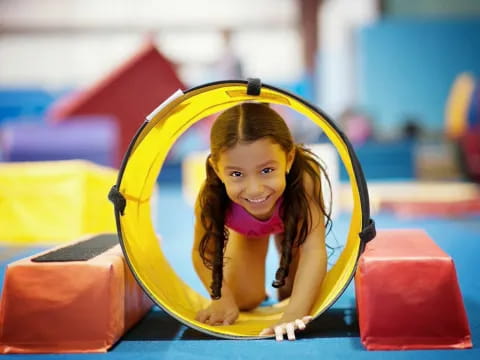 a girl in a playground