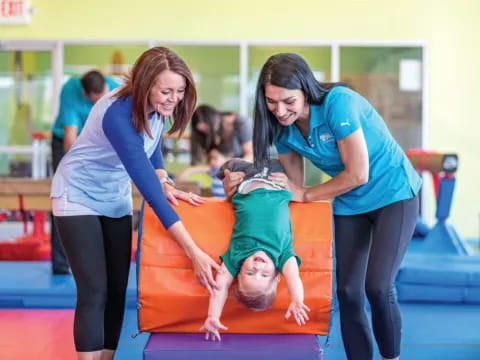 a group of women exercising
