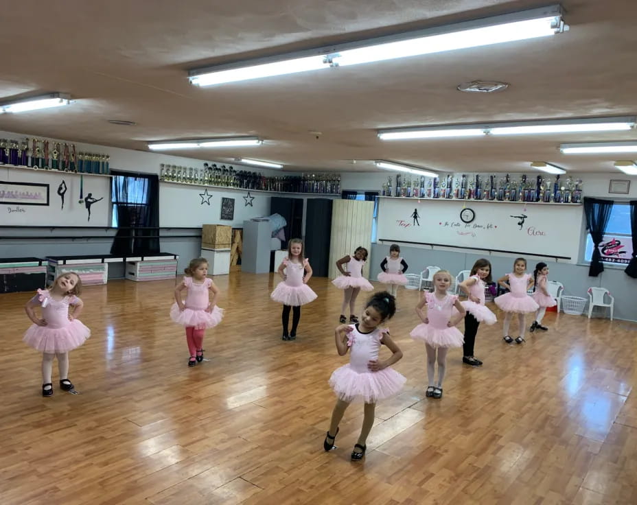 a group of children in a room
