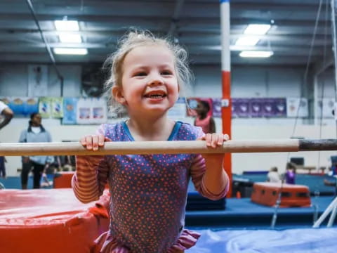 a girl in a gym