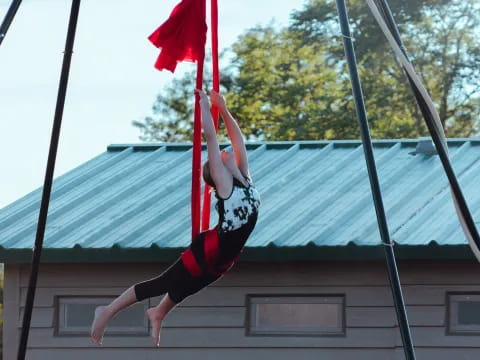 a person from a rope