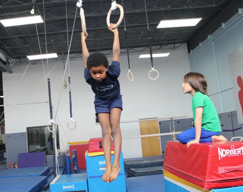 a person doing a high jump