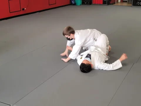 a person in a white suit
