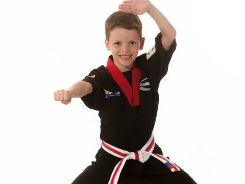 a boy in a uniform