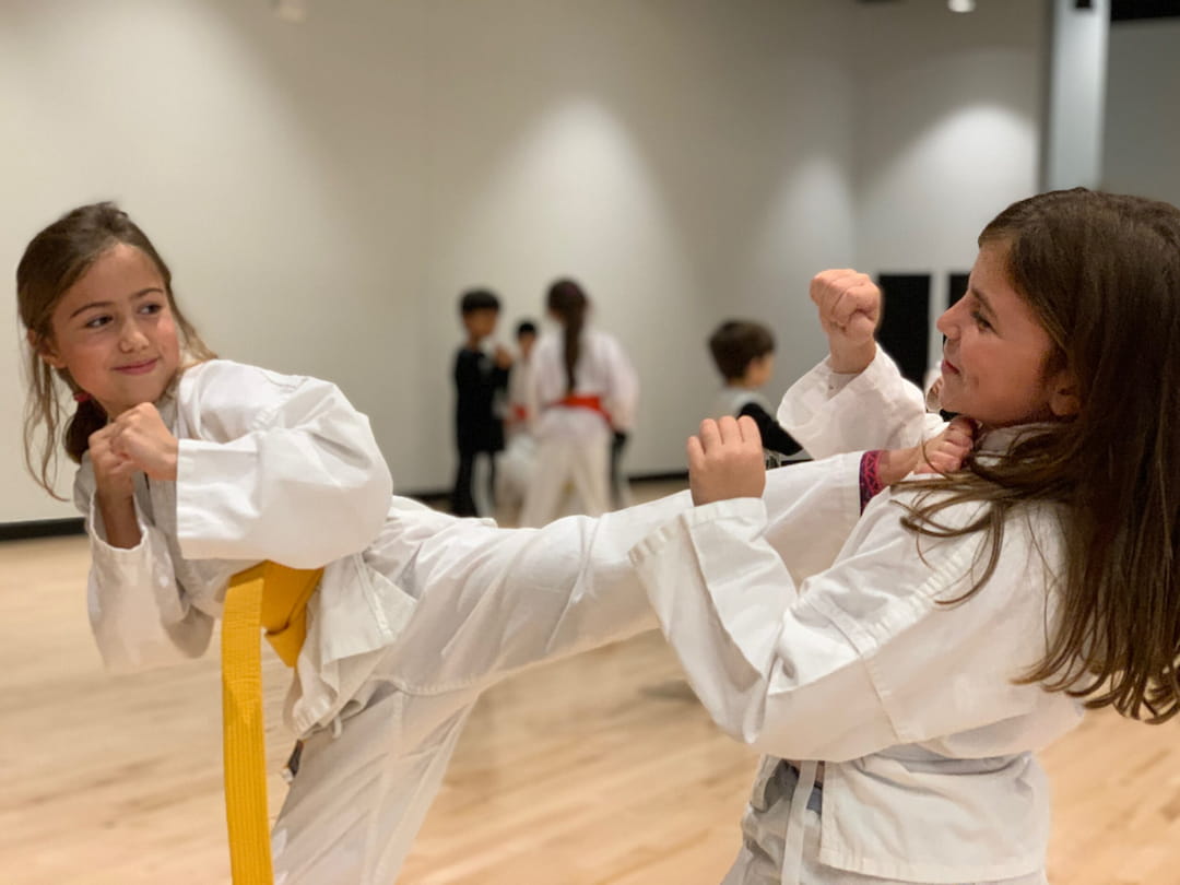 a person in a karate uniform